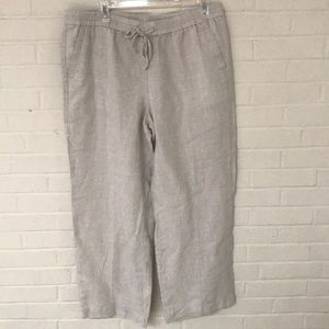Super comfy linen pants. Talbots 14P